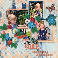 Butterfly Kisses Layout