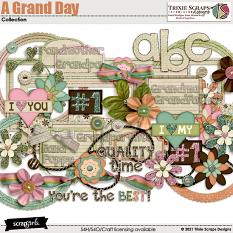 A Grand Day Kit Embellishments by Trixie Scraps