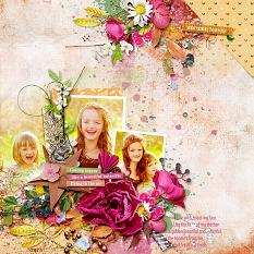 Layout using ScrapSimple Digital Layout Collection:A Message In Autumn