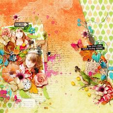 Layout using ScrapSimple Digital Layout Collection:Early Autumn