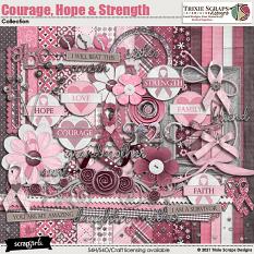 Courage, Hope & Strength Kit by Trixie Scraps