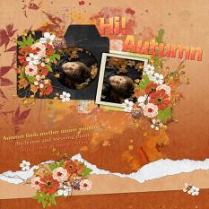 Layout using ScrapSimple Digital Layout Collection:Hi!Autumn