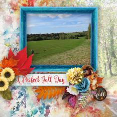 Layout by Marie Hoorne using Autumn Skies Collection by DRB Designs @ ScrapGirls.com