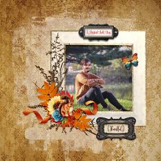 Layout by Laura Dulle using Autumn Skies Collection by DRB Designs @ ScrapGirls.com