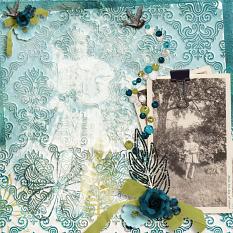 Layout by Debby Leonard using  ScrapSimple Paper Templates: Pleasing Patterns by DRB Designs