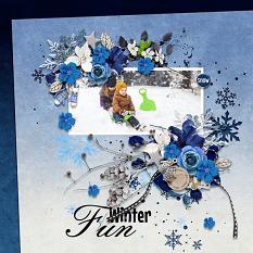 Layout using ScrapSimple Digital Layout Collection:The Blue Season