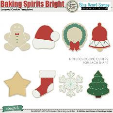 Baking Spirits Bright CU Cookie Templates 