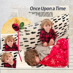 “Once Upon a Time" digital scrapbook layout showcases SSDLAT: StoryLine
