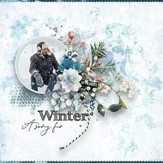 Layout using ScrapSimple Digital Layout Collection:winter song