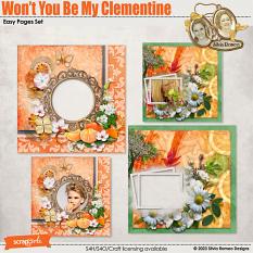 Won't You Be My Clementine Easy Pages Set by Silvia Romeo