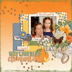 Layout created using Won't You Be My Clementine? Title Pack