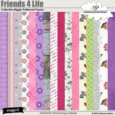 Friends 4 Life-Patterned Papers by Adrienne Skelton Designs