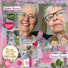 layout using Friends 4 Life by Adrienne Skelton Designs