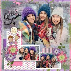 layout using Friends 4 Life by Adrienne Skelton Designs