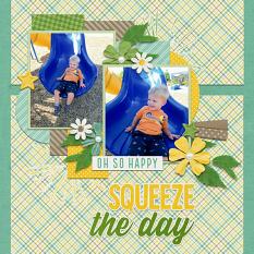 Layout using Let's Get Fruity: Lemon Lime Collection