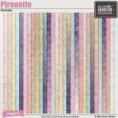 Pirouette Damask Papers