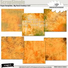 Sunflower Overlays-Vol1 Bonus Papers by Adrienne Skelton Designs