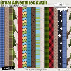 Great Adventures Await Patterned Papers by Adrienne Skelton Designs