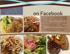 “On Facebook" digital scrapbook layout showcases Global Gourmet Solid Paper