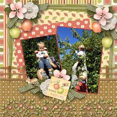 Layout created with Brushels of Fun Mini Collection by Adrienne Skelton Designs-Layout by Robin