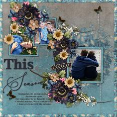 Layout using ScrapSimple Digital Layout Collection:my september