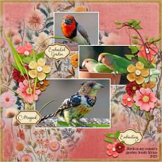 Slow-Stitch Blooms - Sample Layout, Created by @alsoarty