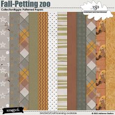 Fall Petting zoo Patterned Papers by Adrienne Skelton Designs