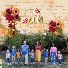 Layout by Andrea using Fall Fun with Friends by DRB Designs @ ScrapGirls.com