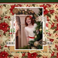 Yuletide Charm - Sample Layout, Created by @Junkwithsteph