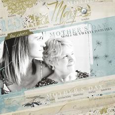 Mother's Day digital scrapbooking layout by Brandy Murry