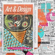 "Art & Design" digital scrapbooking layout by Brandy Murry