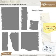ScrapSimple Tools - Shapes: Torn  Notebook