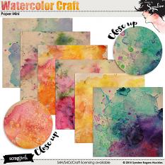 Watercolor Craft digital papers