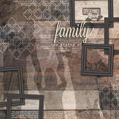 "Family" digital scrapbooking layout by Brandy Murry