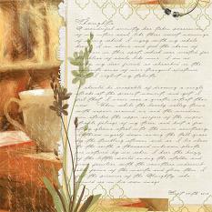 "Thoughts" digital scrapbooking layout by Brandy Murry