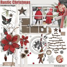 Rustic Christmas Embellishment Biggie