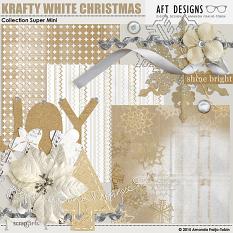 Krafty White Christmas Collection by Amanda Fraijo-Tobin | ScrapGirls.com #scrapbooking #digitalscrapbooking