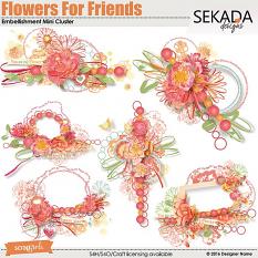 Flowers For Friends Embellishment Mini Cluster