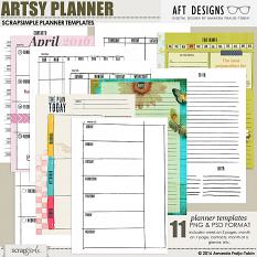 Arty Planner Essentials templates by AFT Designs  | www.scrapgirls.com #planner #plannercommunity