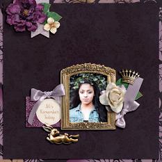 "Let's Remember Today" Digital Scrapbook Layout by Darryl Beers
