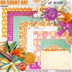 Oh Sunny Day #digitalscrapbooking kit by Amanda Fraijo-Tobin | AFT Designs available @ ScrapGirls.com #scrapgirls #scrapbooking #memorykeeping