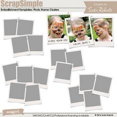 ScrapSimple Embellishment Templates: Photo Frame Clusters Prev