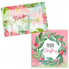Cards using Watercolor Christmas Kit