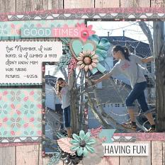 Layout by Penny using #BestFriends - Wood-grains