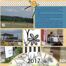 "July" digital scrapbook layout showcases Value Pack: 12 x 24 Scrap It Monthly Three