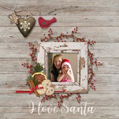I Love Santa - Page by Susie Roberts
