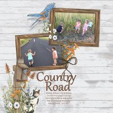 Country Road layout using Fencerow Collection by Angela Blanchard