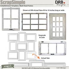 ScrapSimple Embellishment Templates: Multi-Panel Frames