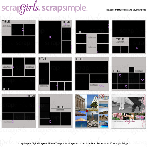 ScrapSimple Digital Layout Album Templates: Picture a Day