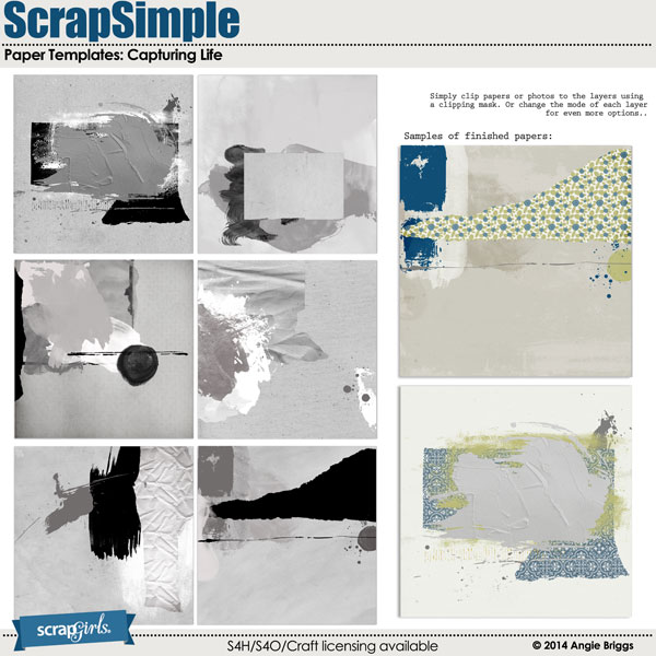 also available: ScrapSimple Paper Templates: Capturing Life
